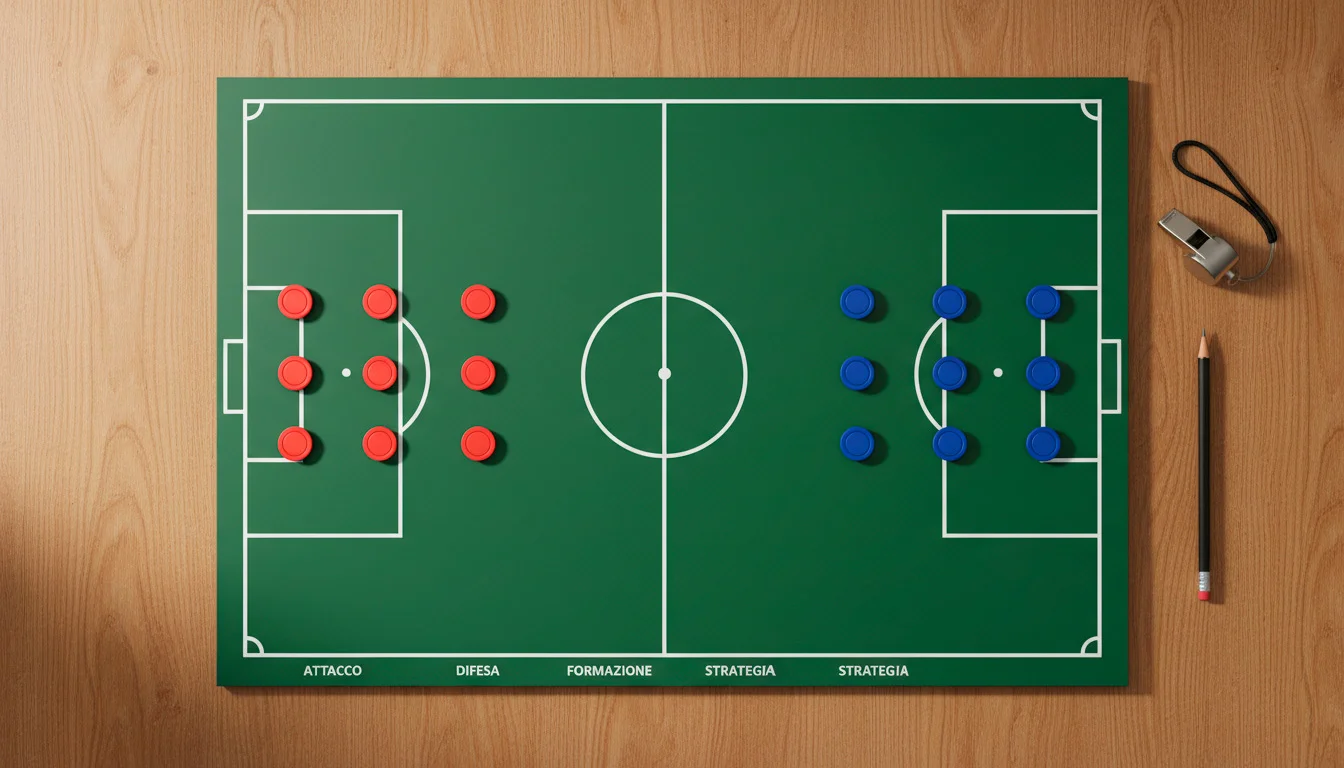 Schermo con mercati di scommesse calcio e tipologie di giocate